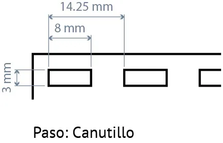 Peine canutillo MG 360 E