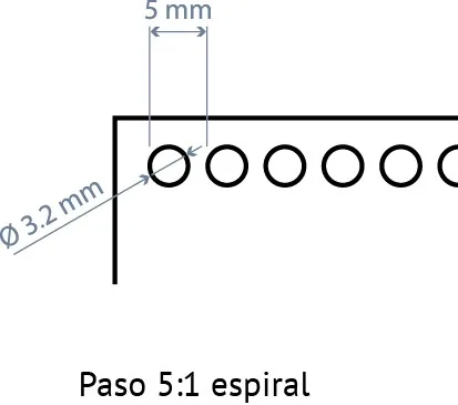 Peine 5:1 redondo MG 360 E