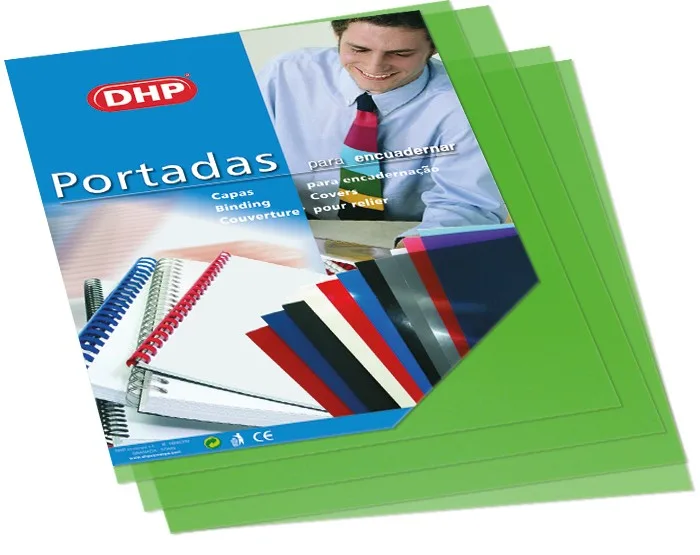 Portadas polipropileno flúor transparente 0.45 mm pack 25