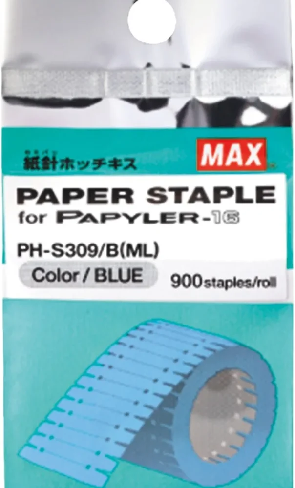 Grapas de papel Max azul